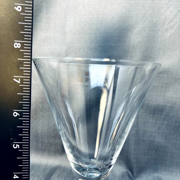 90s Sasaki Japan Colonnade Crystal Goblet VTG Blown Glass Poland Replacement - Picture 4 of 10